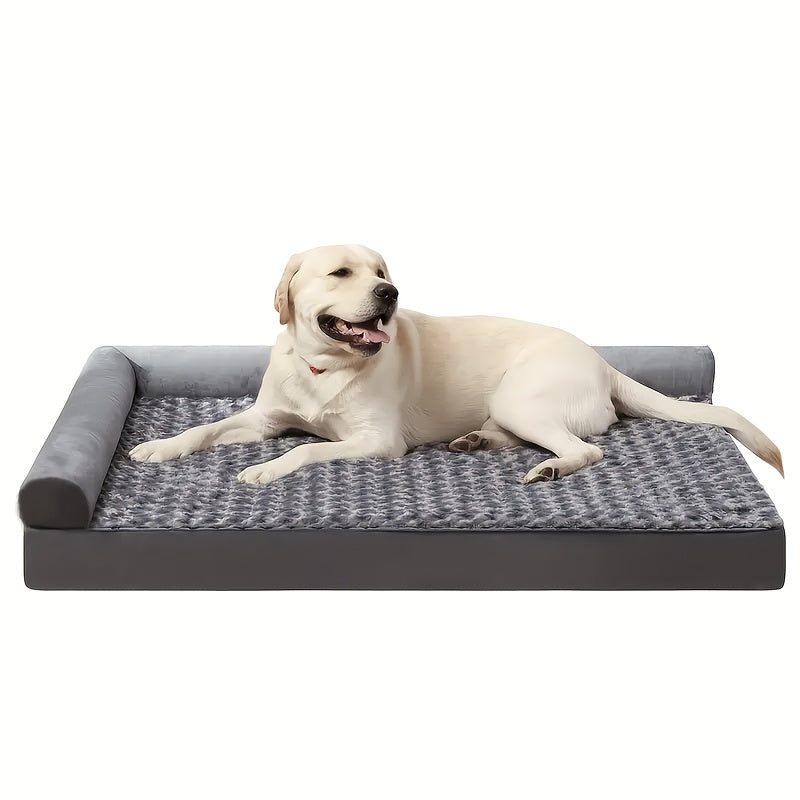 Memory Dog Bed - Suitable for Small And Medium-sized Dogs, with Detachable Pads And Washable Covers, Comfortable And Durable Anti Slip Base, Rose Velvet Dog Bed