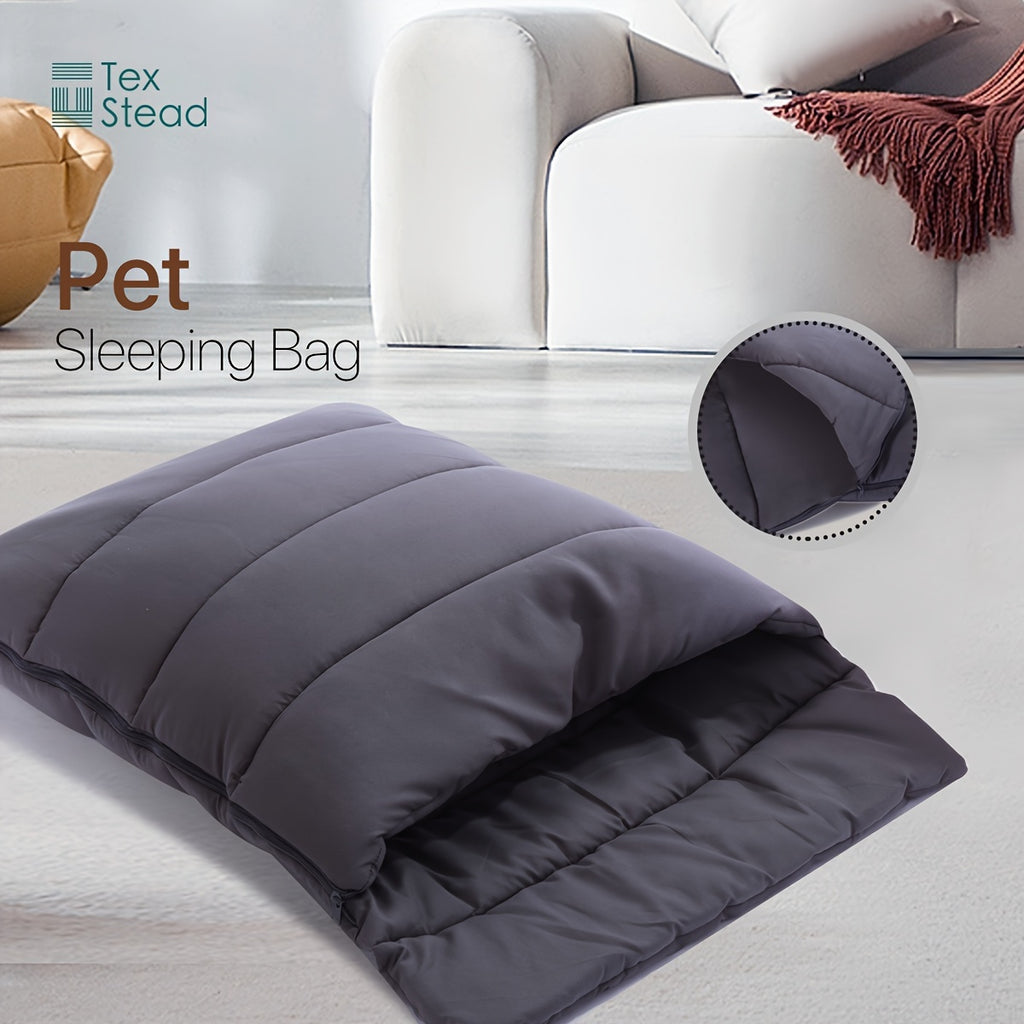 Durable Polyester Cozy Pet Cave Bed - Washable Sleep Sack for Small Dogs & Cats - Indoor Pets