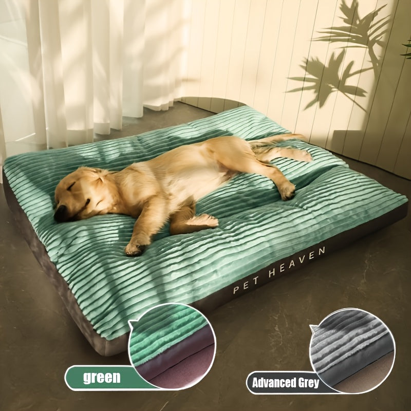 [Removable Dog Bed Mat] Soft Plush Tear-Resistant Dog Bed Mat | All-Season Removable & Washable Pet Mat with Non-Slip Bottom & Breathable Design for Small Medium Large Dogs & Cats, Winter Warmth Pet Mat, Stylish Pet Accessory