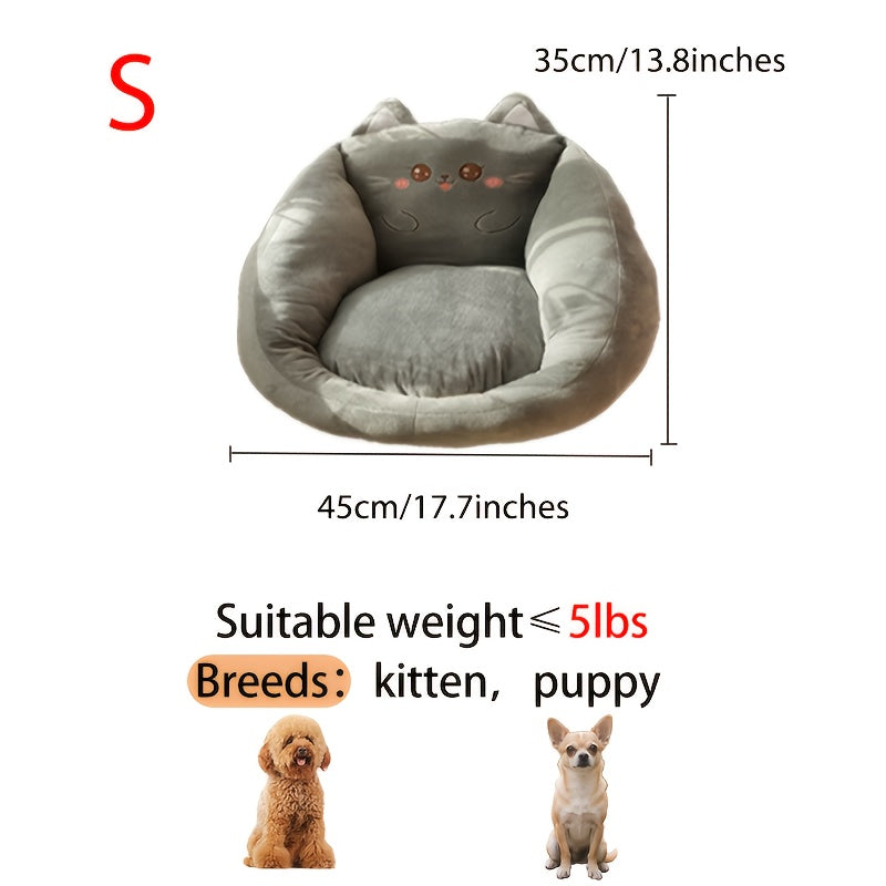 Dog Sofa - Pet Couch with Soft Polyester Fiber Padding, Easy Assembly, for Small/Medium/Large Dogs - Ideal for Living Room, Bedroom, Balcony - Pet Furniture for Puppies & Adult Dogs, Cozy Pet Seat, Easyclean Material, Round Dog Bed, Highquality Padding,
