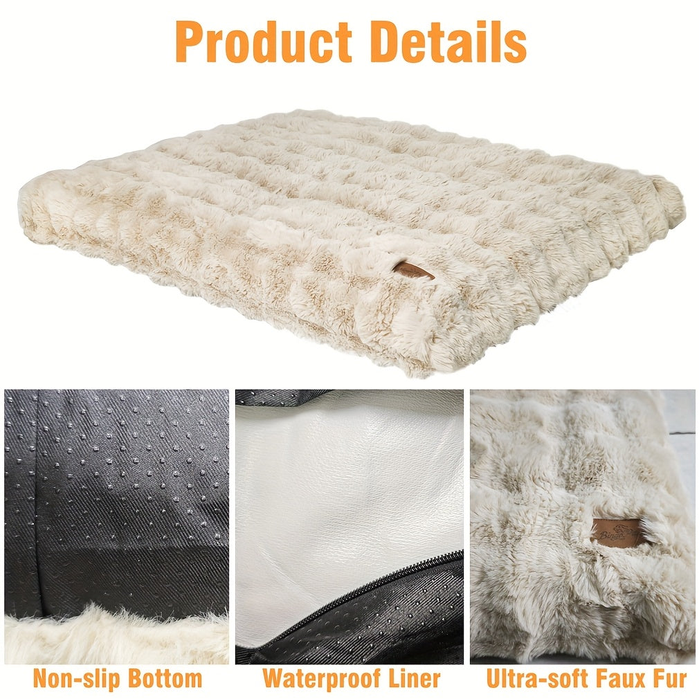 Bingopaw Large Dog Bed - Thick Foam Base & Removable Cover, Multiple Sizes (M-XXXXL), Plush Sponge Pet Bed for Medium/Small/Large Dogs & Cats, Cozy Sleeping Area with Removable Cover, Dog Bed, Cozy Pet Furniture, Plush Pet Bed, Durable Pet Furniture