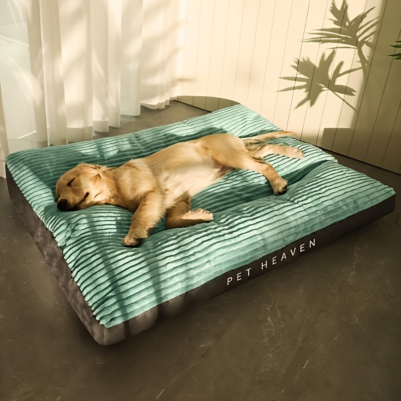 [Removable Dog Bed Mat] Soft Plush Tear-Resistant Dog Bed Mat | All-Season Removable & Washable Pet Mat with Non-Slip Bottom & Breathable Design for Small Medium Large Dogs & Cats, Winter Warmth Pet Mat, Stylish Pet Accessory