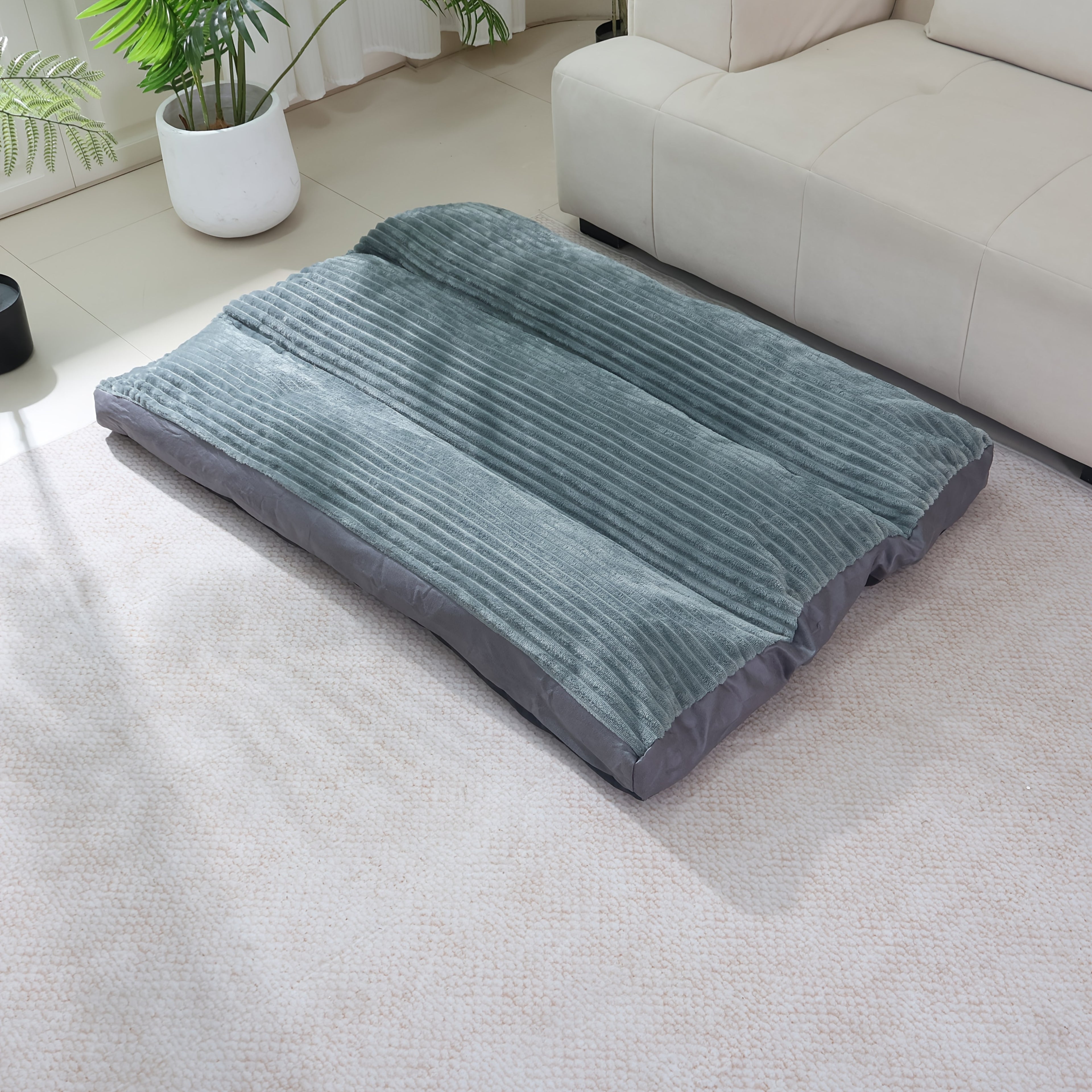 [Removable Dog Bed Mat] Soft Plush Tear-Resistant Dog Bed Mat | All-Season Removable & Washable Pet Mat with Non-Slip Bottom & Breathable Design for Small Medium Large Dogs & Cats, Winter Warmth Pet Mat, Stylish Pet Accessory