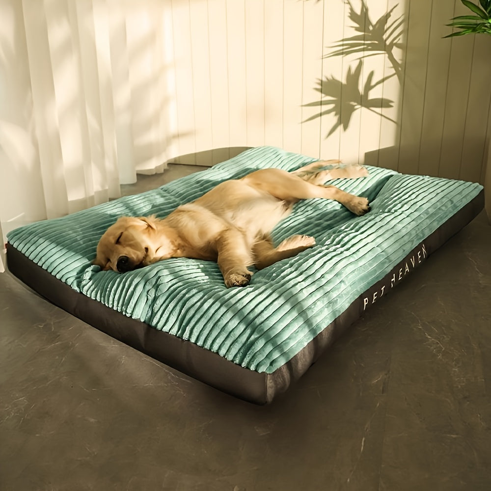[Removable Dog Bed Mat] Soft Plush Tear-Resistant Dog Bed Mat | All-Season Removable & Washable Pet Mat with Non-Slip Bottom & Breathable Design for Small Medium Large Dogs & Cats, Winter Warmth Pet Mat, Stylish Pet Accessory