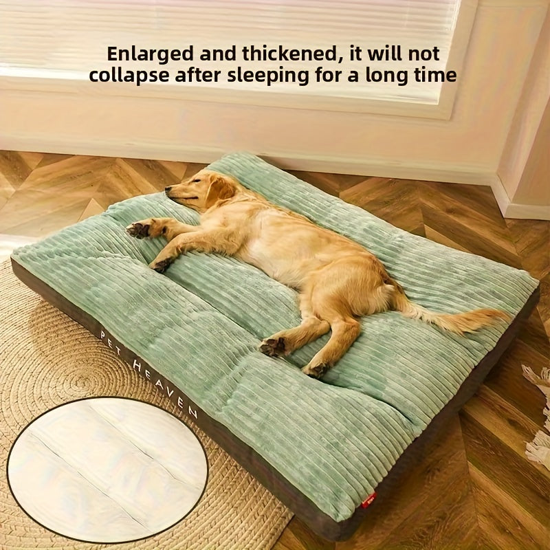 [Removable Dog Bed Mat] Soft Plush Tear-Resistant Dog Bed Mat | All-Season Removable & Washable Pet Mat with Non-Slip Bottom & Breathable Design for Small Medium Large Dogs & Cats, Winter Warmth Pet Mat, Stylish Pet Accessory