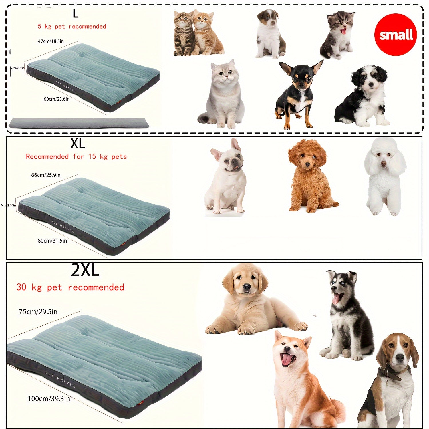 [Removable Dog Bed Mat] Soft Plush Tear-Resistant Dog Bed Mat | All-Season Removable & Washable Pet Mat with Non-Slip Bottom & Breathable Design for Small Medium Large Dogs & Cats, Winter Warmth Pet Mat, Stylish Pet Accessory