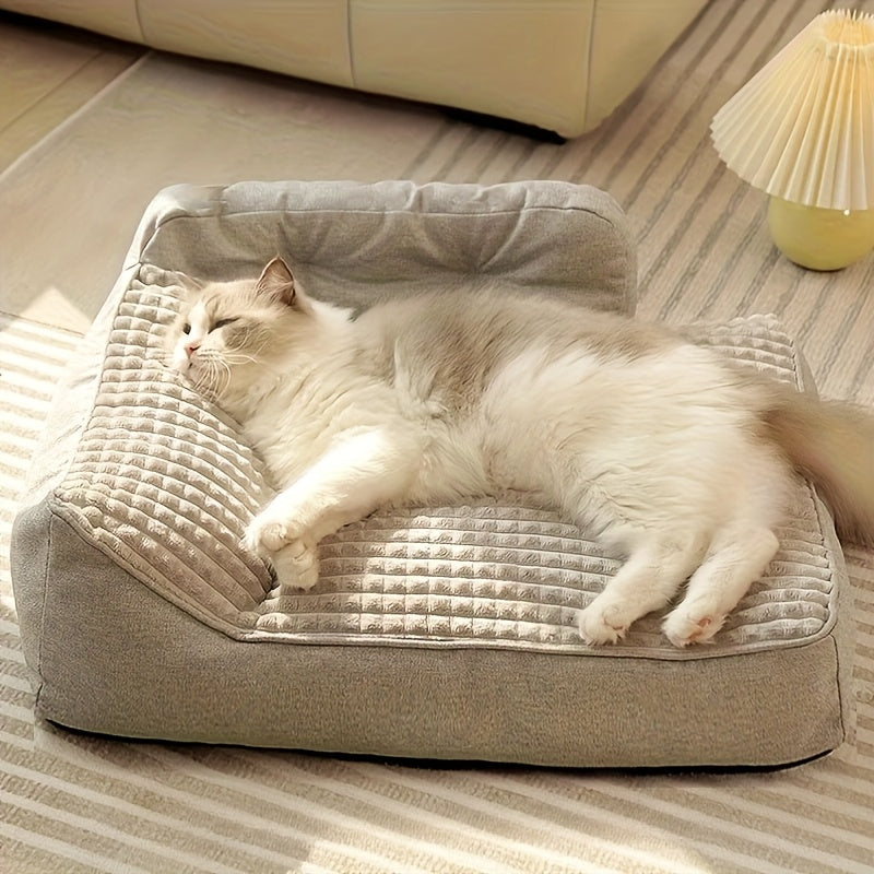 Suitable for 24 Dog Breeds, Extra Large Dog Bed: Universal Support for Medium and Large Dogs, Luxury Pet Sofa with Removable Washable Bottom, High-Density Soft Filling, Suitable for Dogs from 15 to 110.23 lbs, All-Season Use