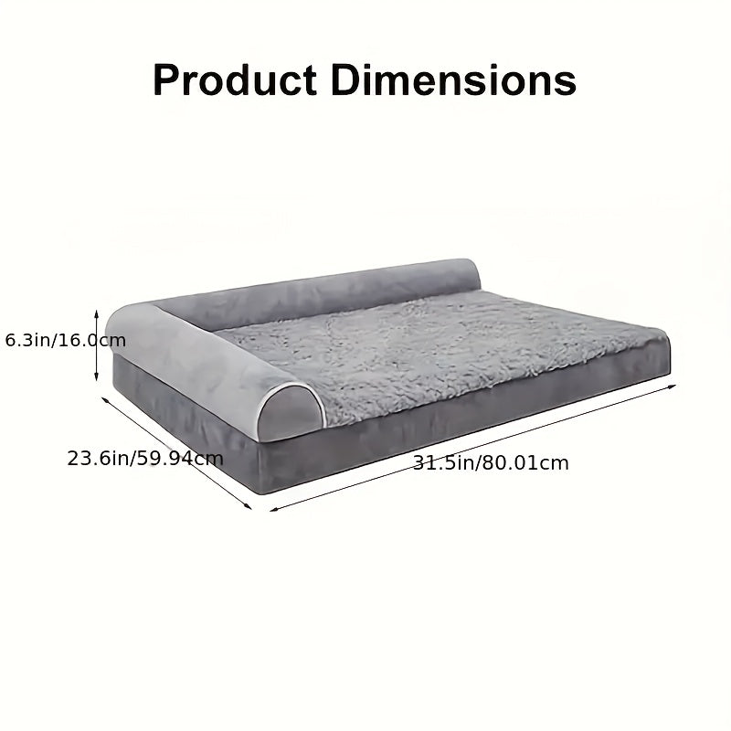 Memory Dog Bed - Suitable for Small And Medium-sized Dogs, with Detachable Pads And Washable Covers, Comfortable And Durable Anti Slip Base, Rose Velvet Dog Bed