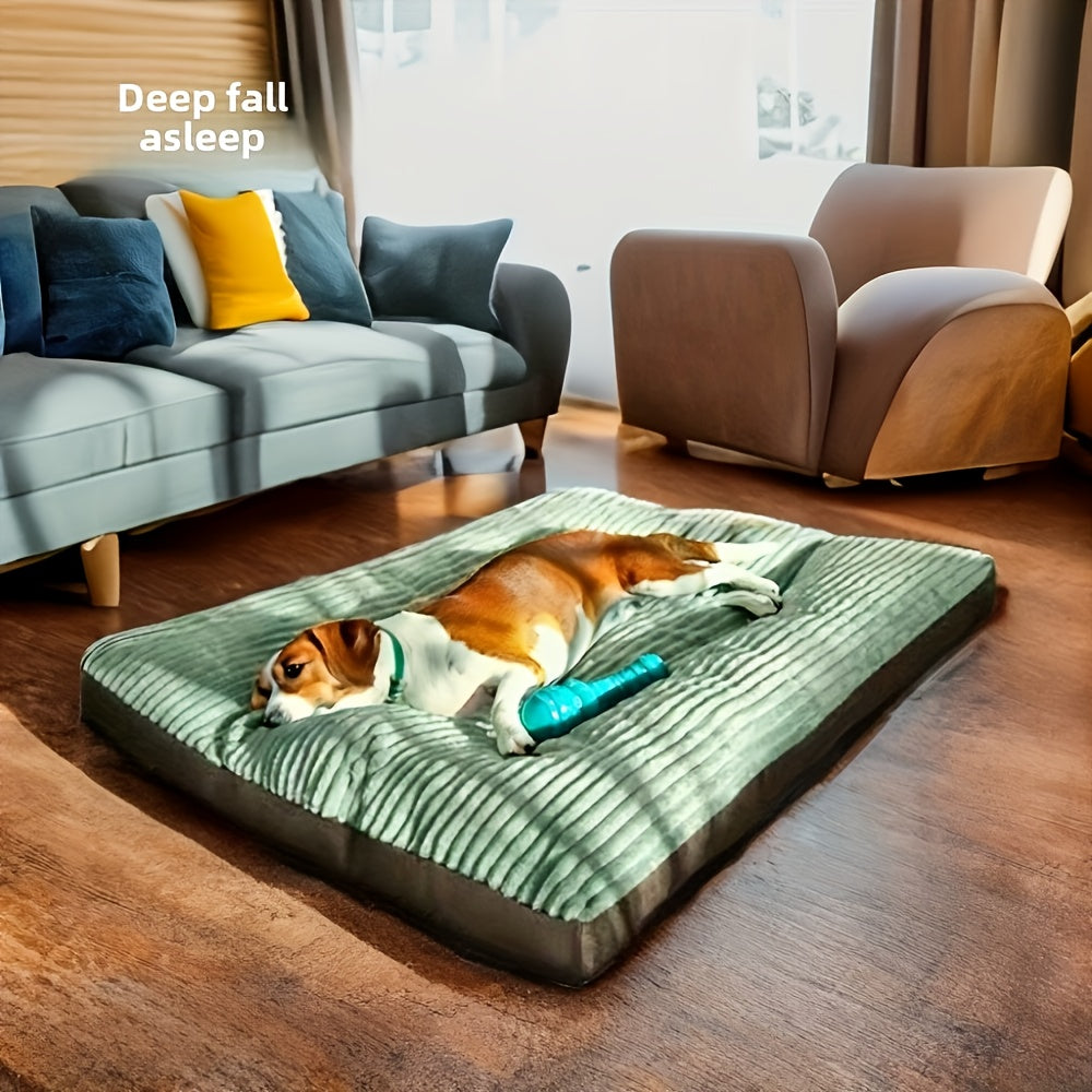 [Removable Dog Bed Mat] Soft Plush Tear-Resistant Dog Bed Mat | All-Season Removable & Washable Pet Mat with Non-Slip Bottom & Breathable Design for Small Medium Large Dogs & Cats, Winter Warmth Pet Mat, Stylish Pet Accessory